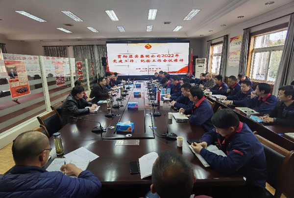 公司召開會議傳達(dá)集團公司黨建工作、紀(jì)檢工作會議精神