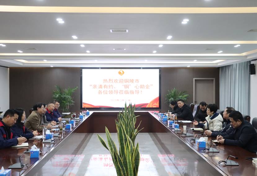 楊文萍到公司開展“親清有約、‘銅’心助企”走訪調(diào)研